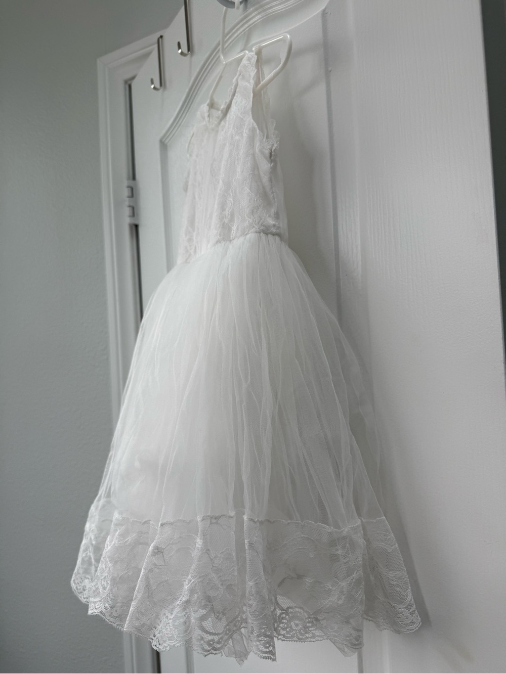 White Lace & Tulle Party Dress